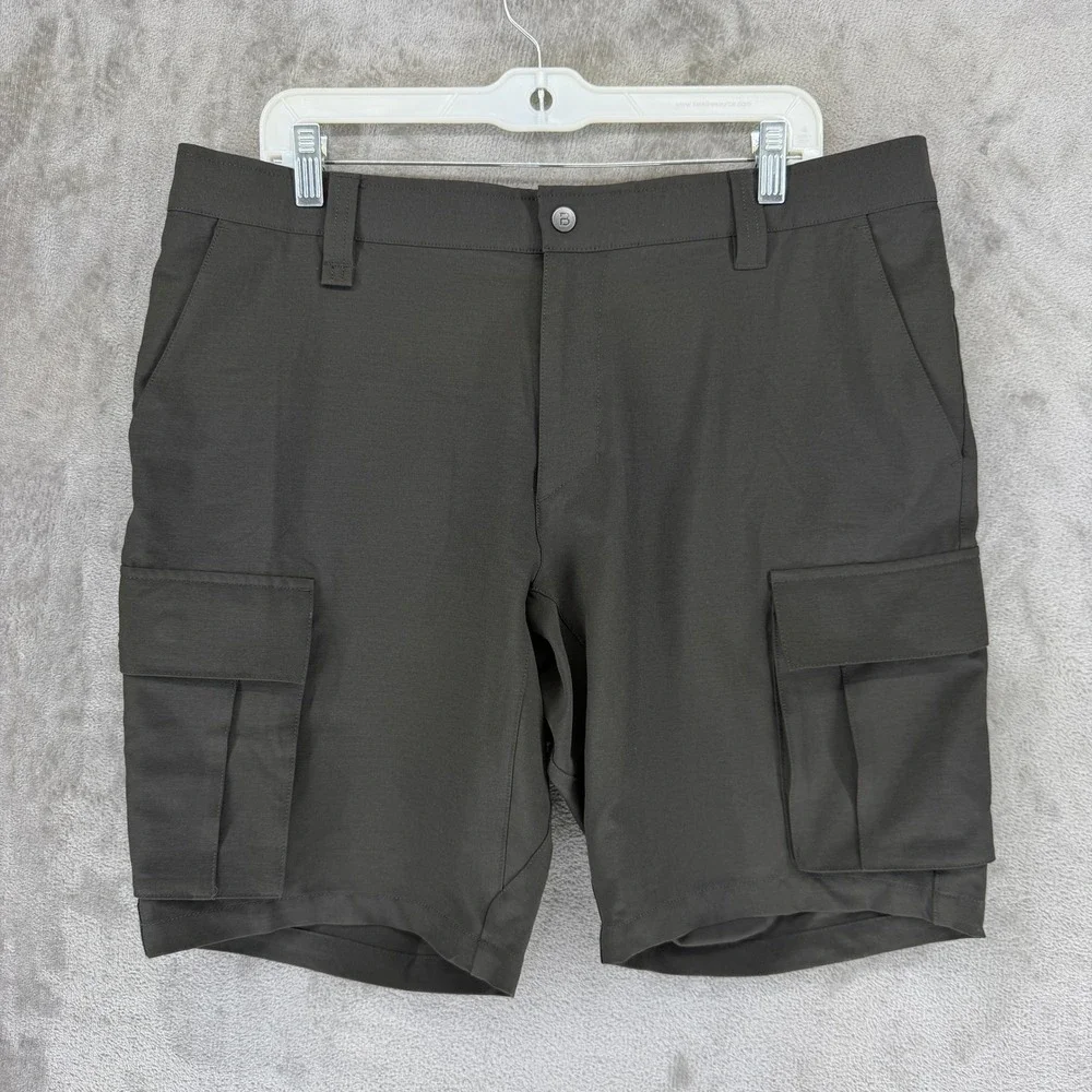 BYLT Premium Basics Kinetic Cargo Shorts Mens 36 Black Stretch KN_CRGO_SHO_BLK